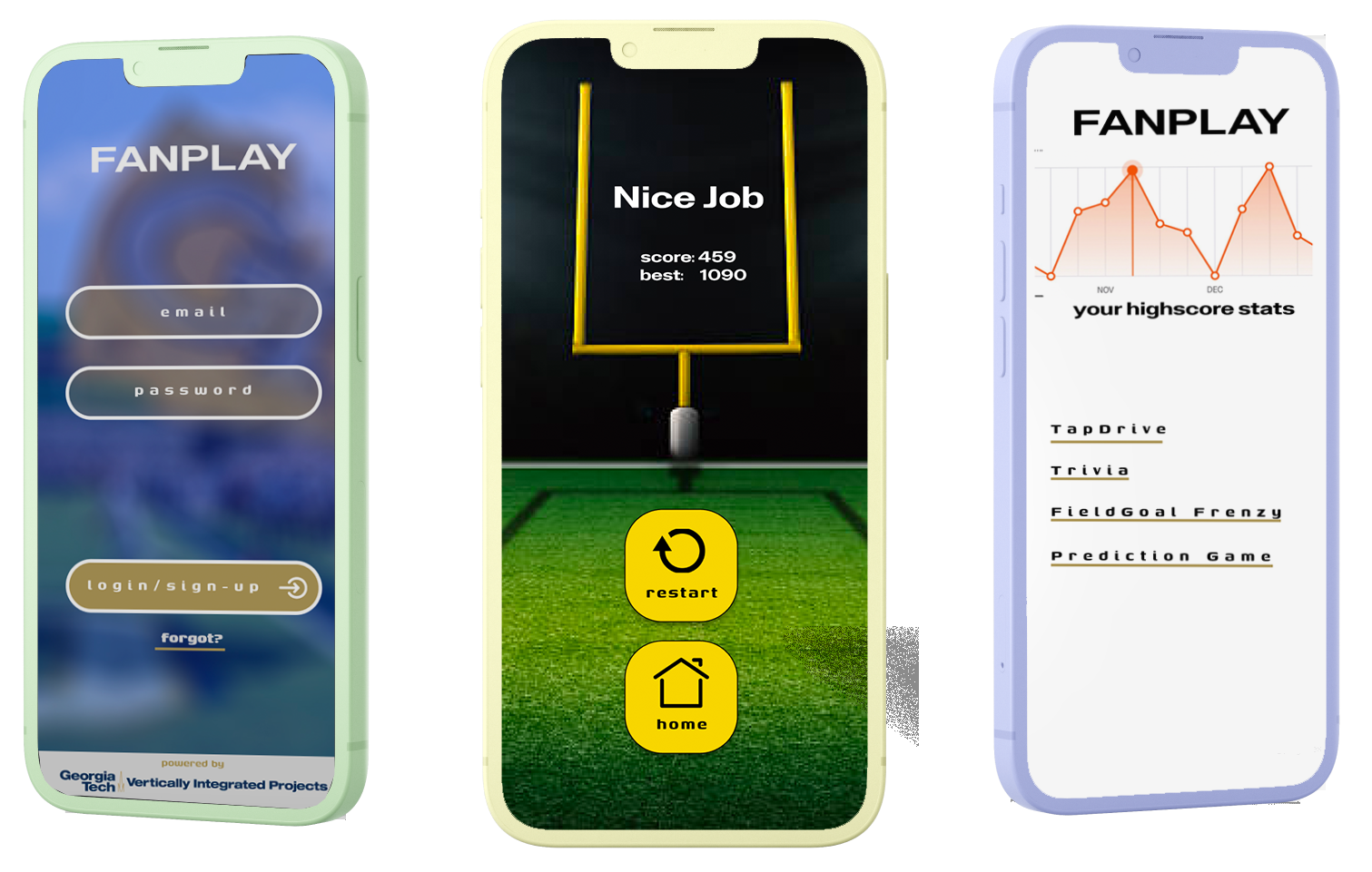 Balance, spending, categories screens